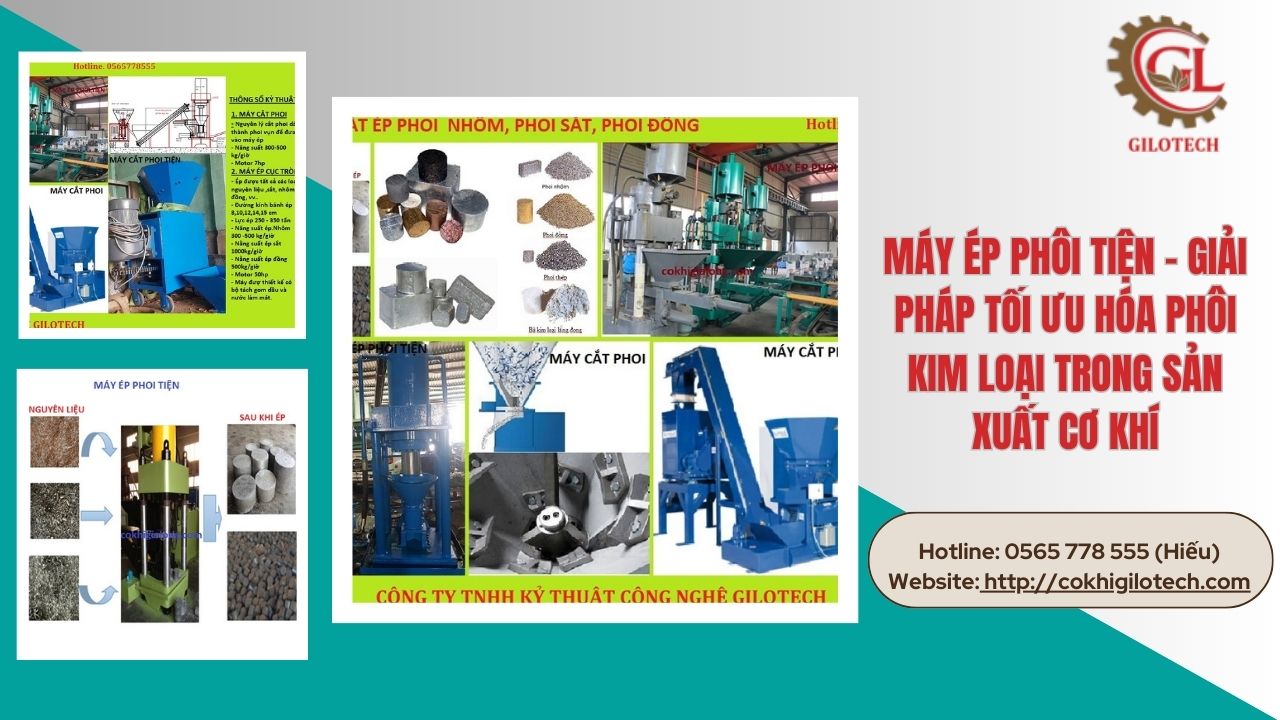 Thi công Máy ép phôi tiện