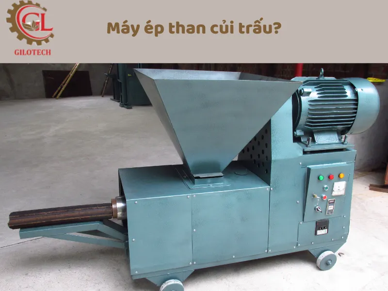 Máy ép than củi trấu: Giải pháp tối ưu hóa lợi nhuận từ phế phẩm nông nghiệp 