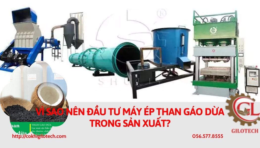 máy ép than gáo dừa
