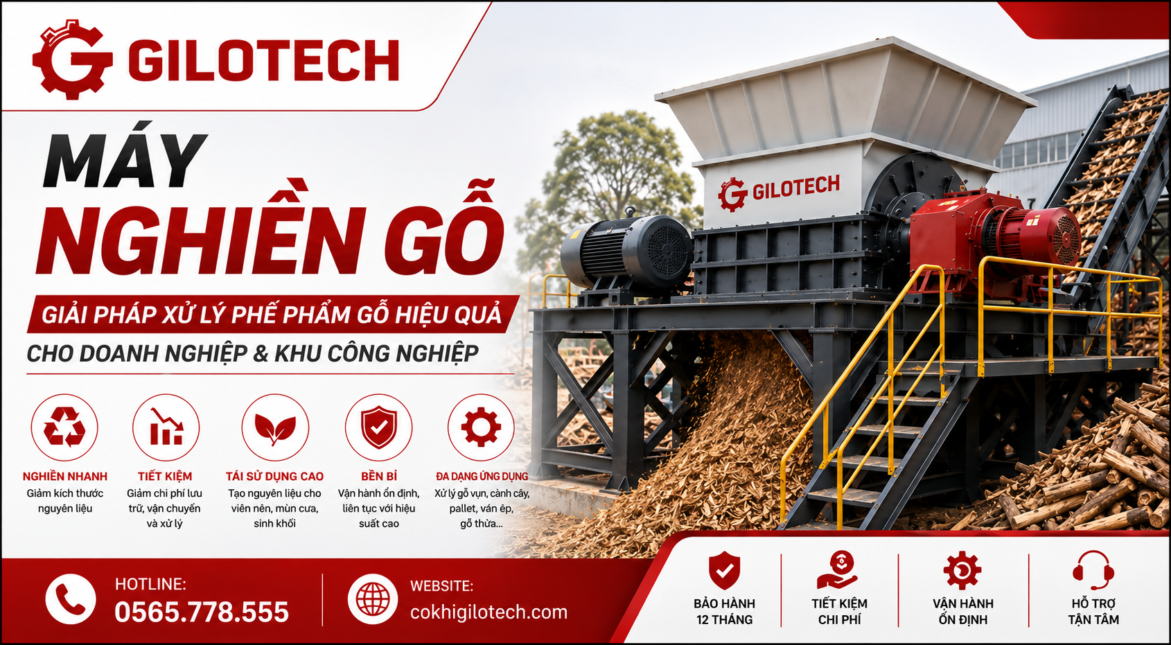 máy nghiền gỗ